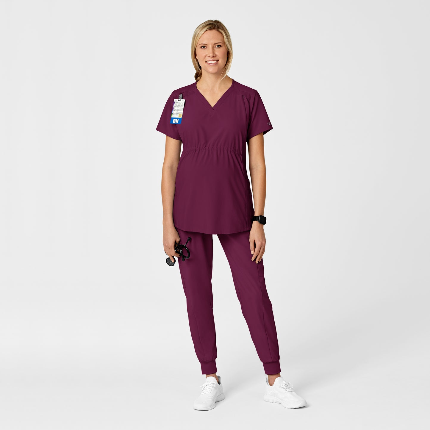 Women's Maternity V-Neck Scrub Top - 4555