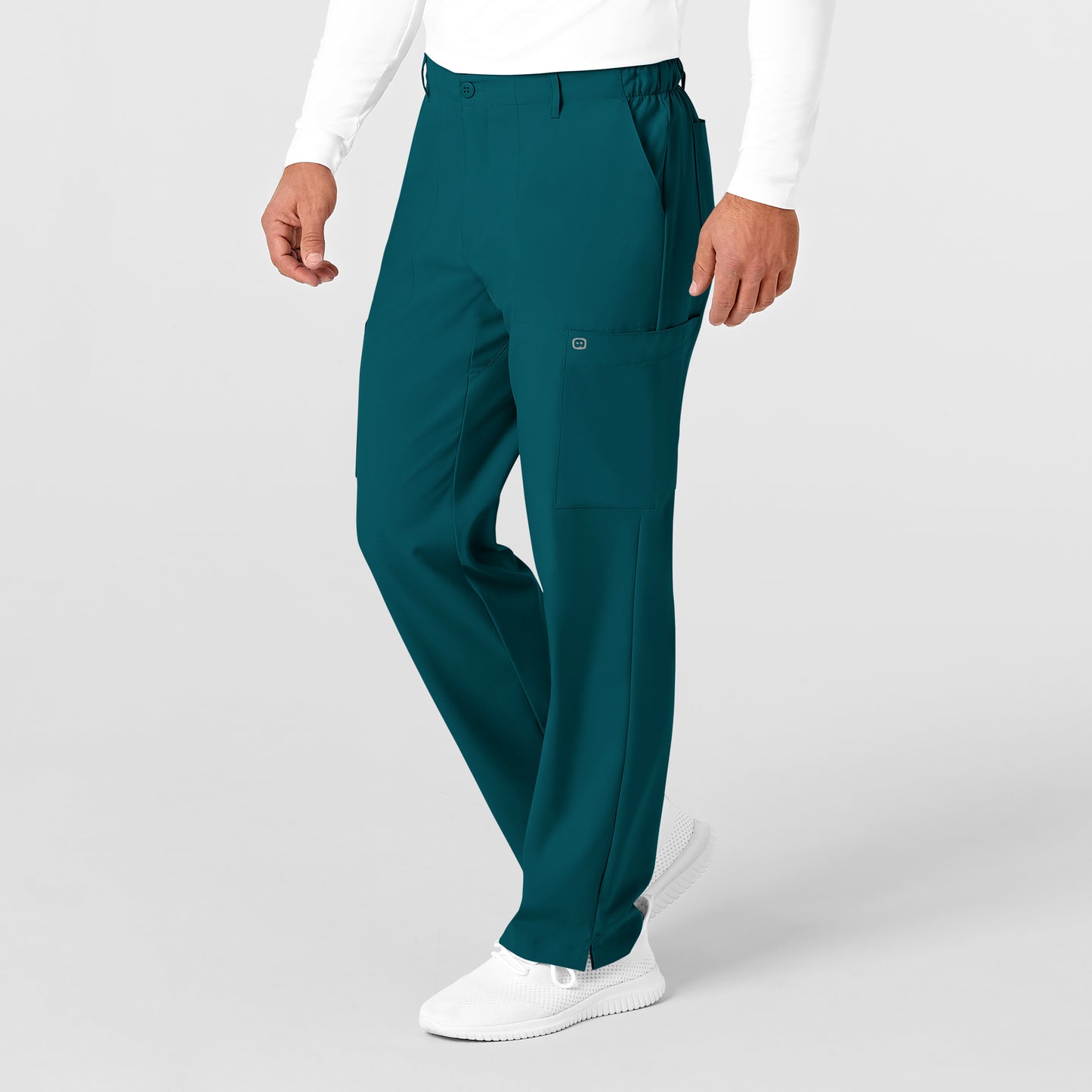 Men's 9-Pocket Flat Front Cargo Scrub Pant - 5355