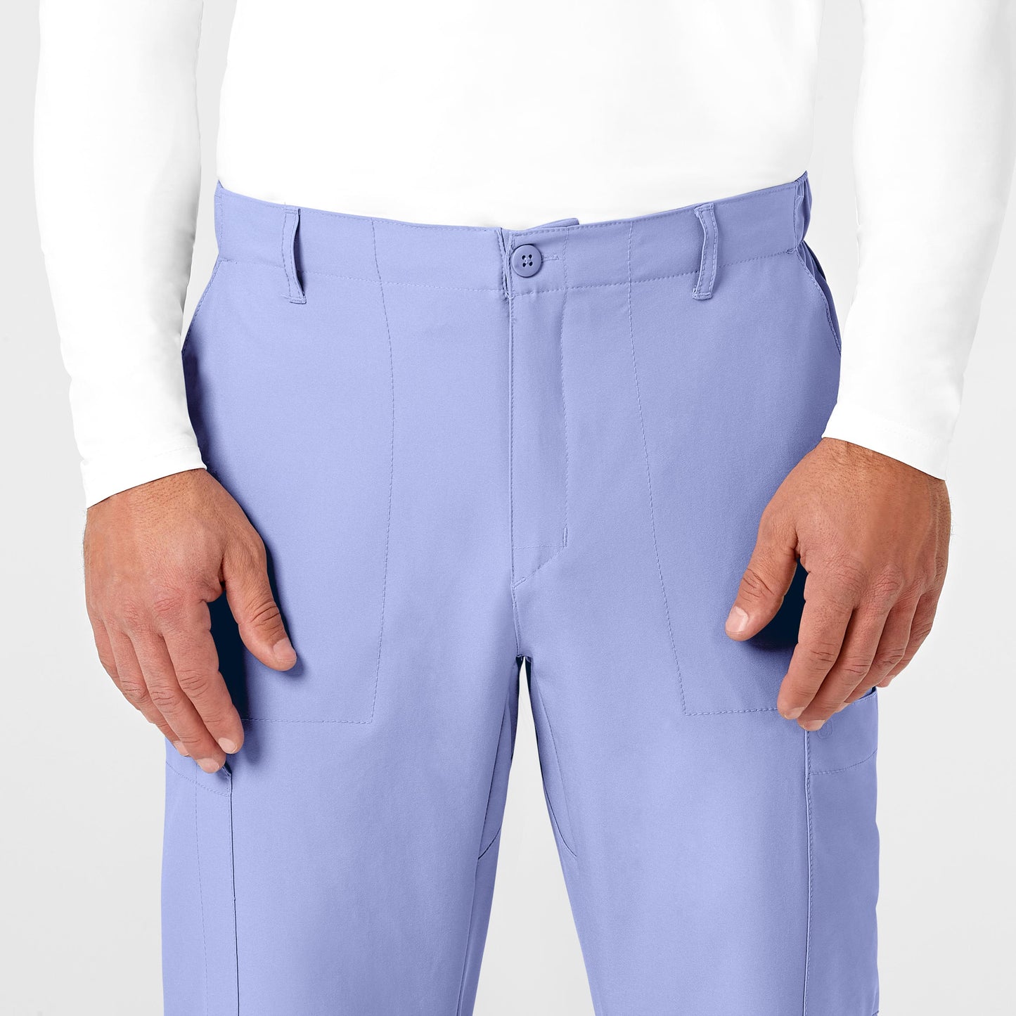 Men's 9-Pocket Flat Front Cargo Scrub Pant - 5355