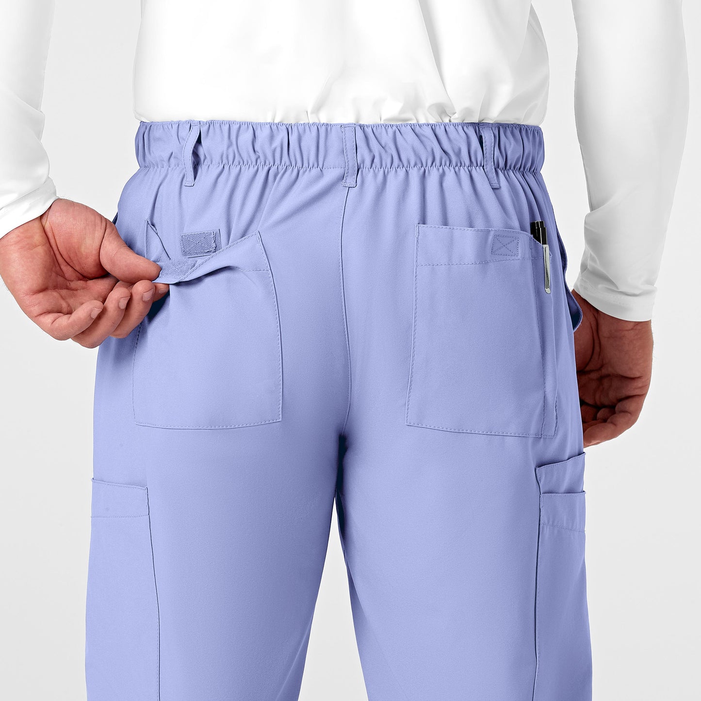 Men's 9-Pocket Flat Front Cargo Scrub Pant - 5355