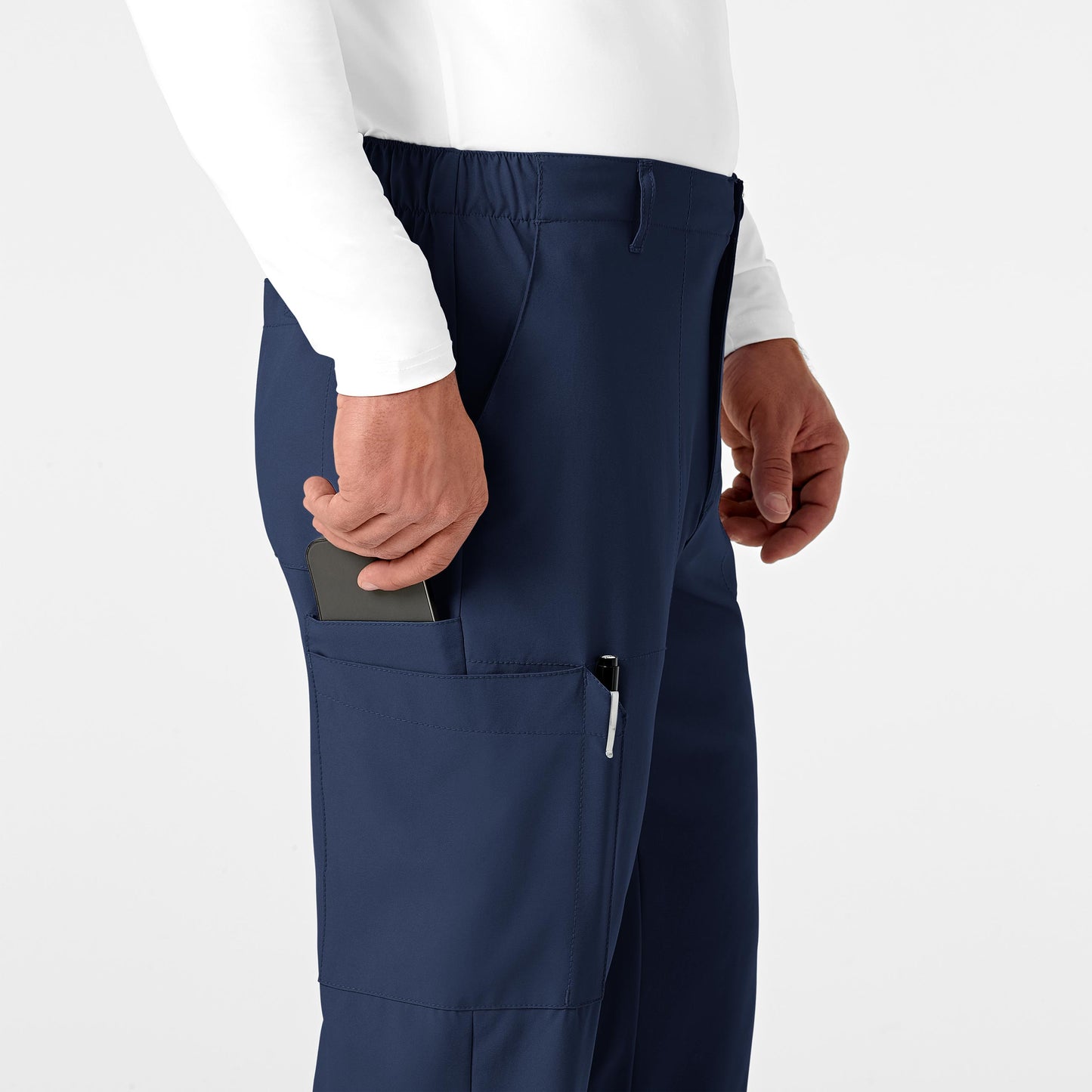 Men's 9-Pocket Flat Front Cargo Scrub Pant - 5355