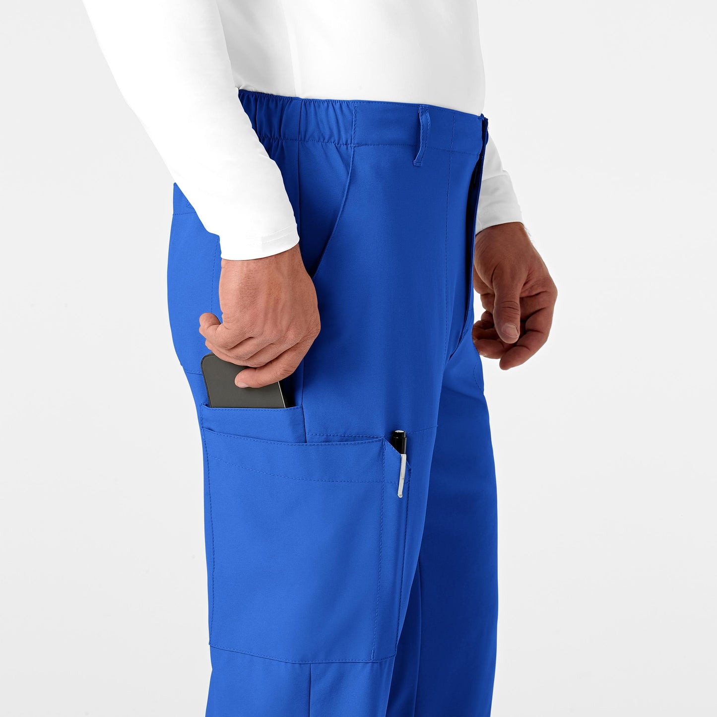 Men's 9-Pocket Flat Front Cargo Scrub Pant - 5355