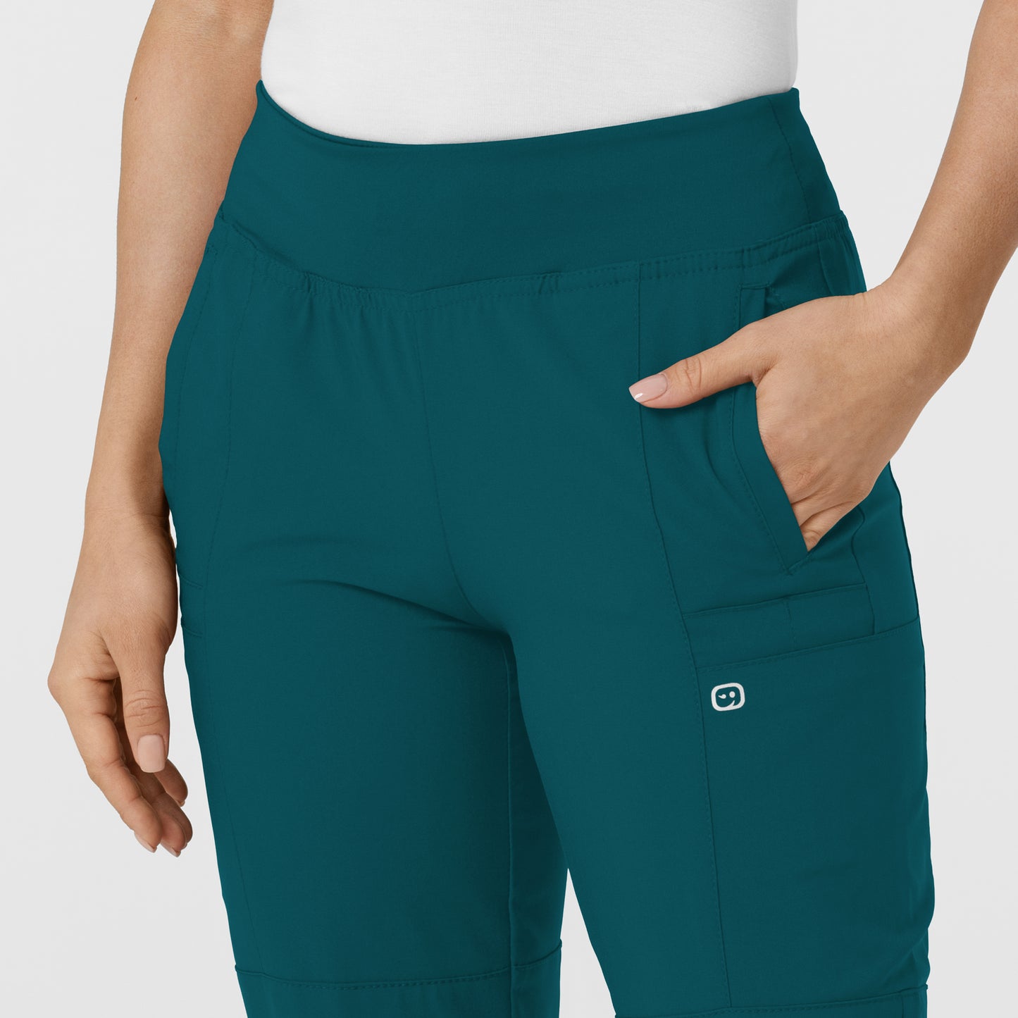 Women's Comfort Waist Cargo Jogger Scrub Pant - 5555