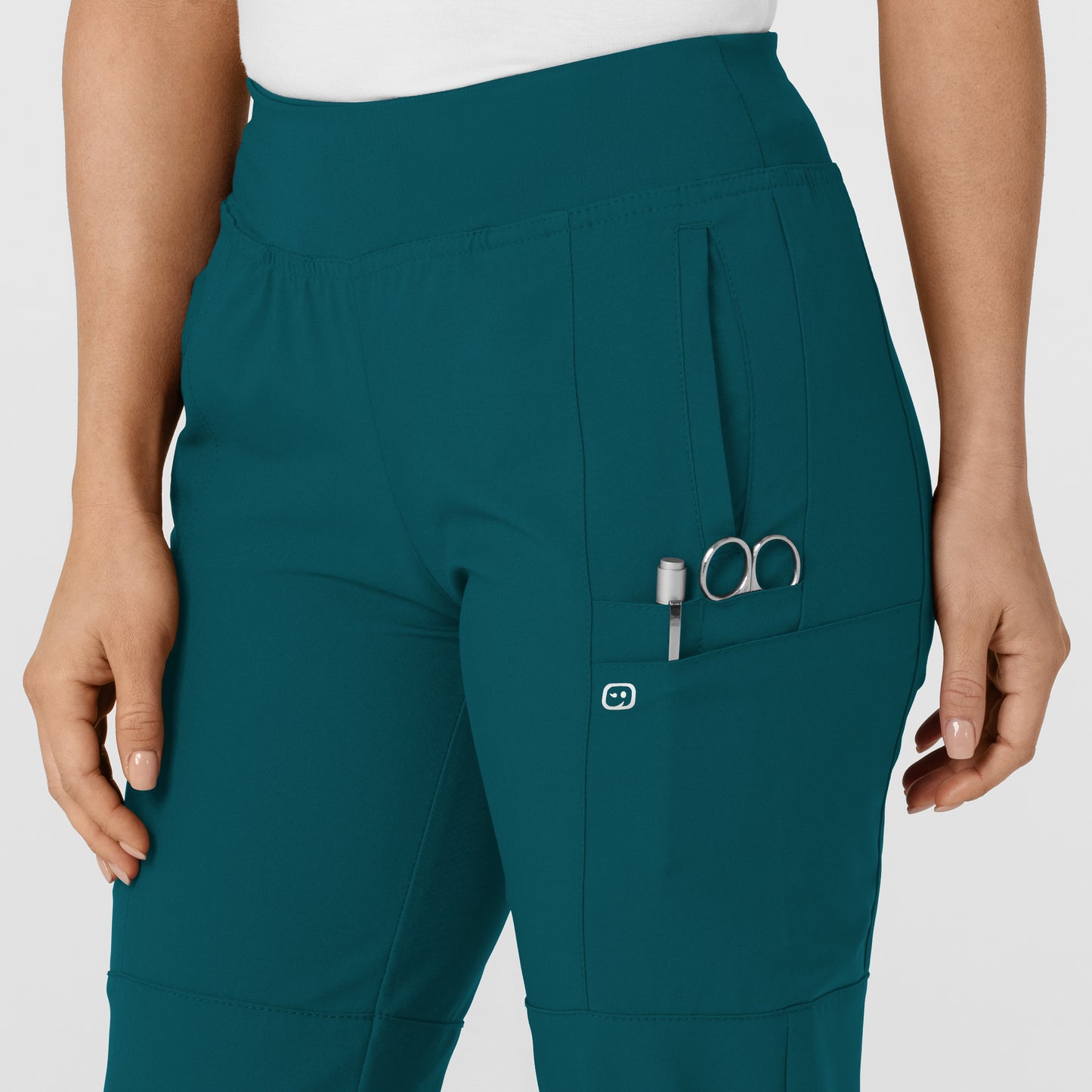 Women's Comfort Waist Cargo Jogger Scrub Pant - 5555