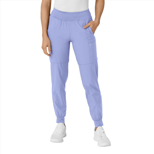 Women's Comfort Waist Cargo Jogger Scrub Pant - 5555