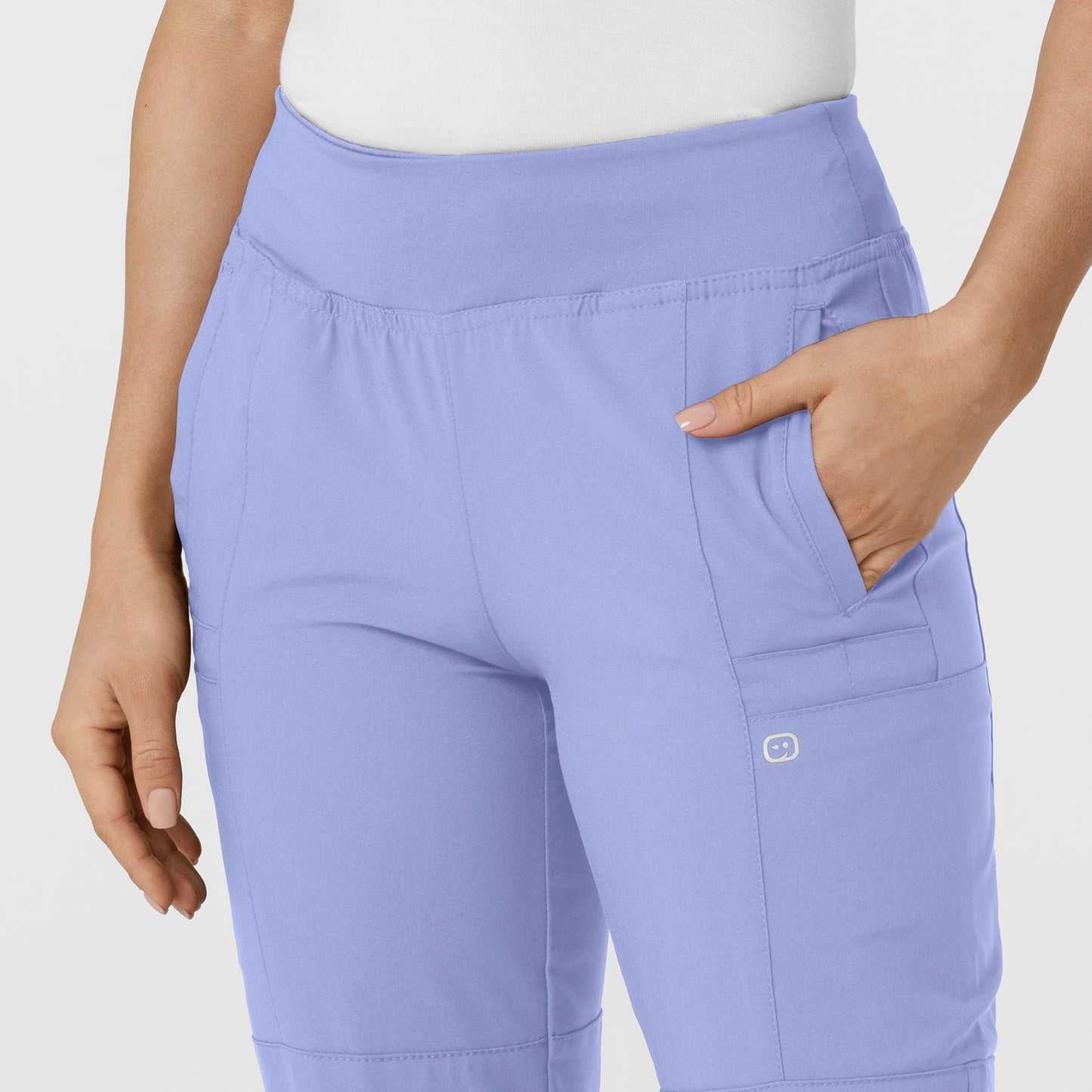 Women's Comfort Waist Cargo Jogger Scrub Pant - 5555