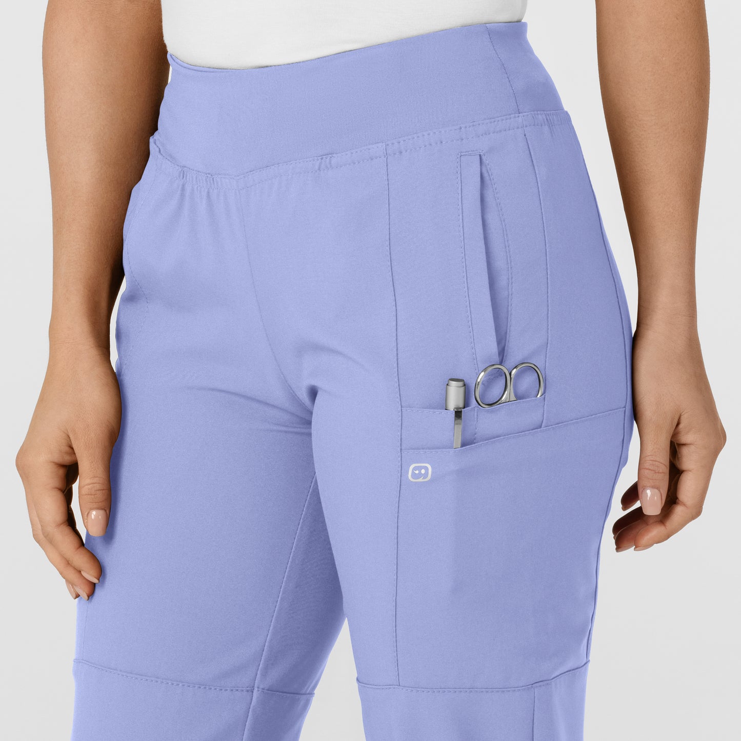 Women's Comfort Waist Cargo Jogger Scrub Pant - 5555