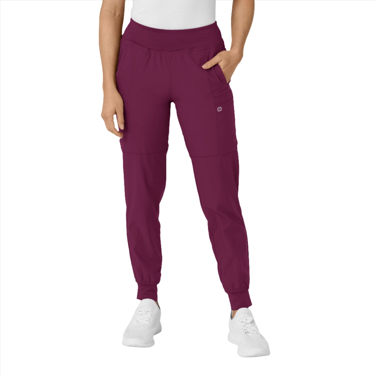 Women's Comfort Waist Cargo Jogger Scrub Pant - 5555