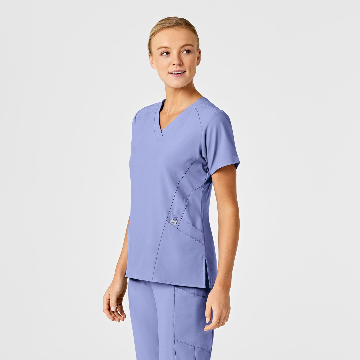 Women's Stylized V-Neck Scrub Top - 6155