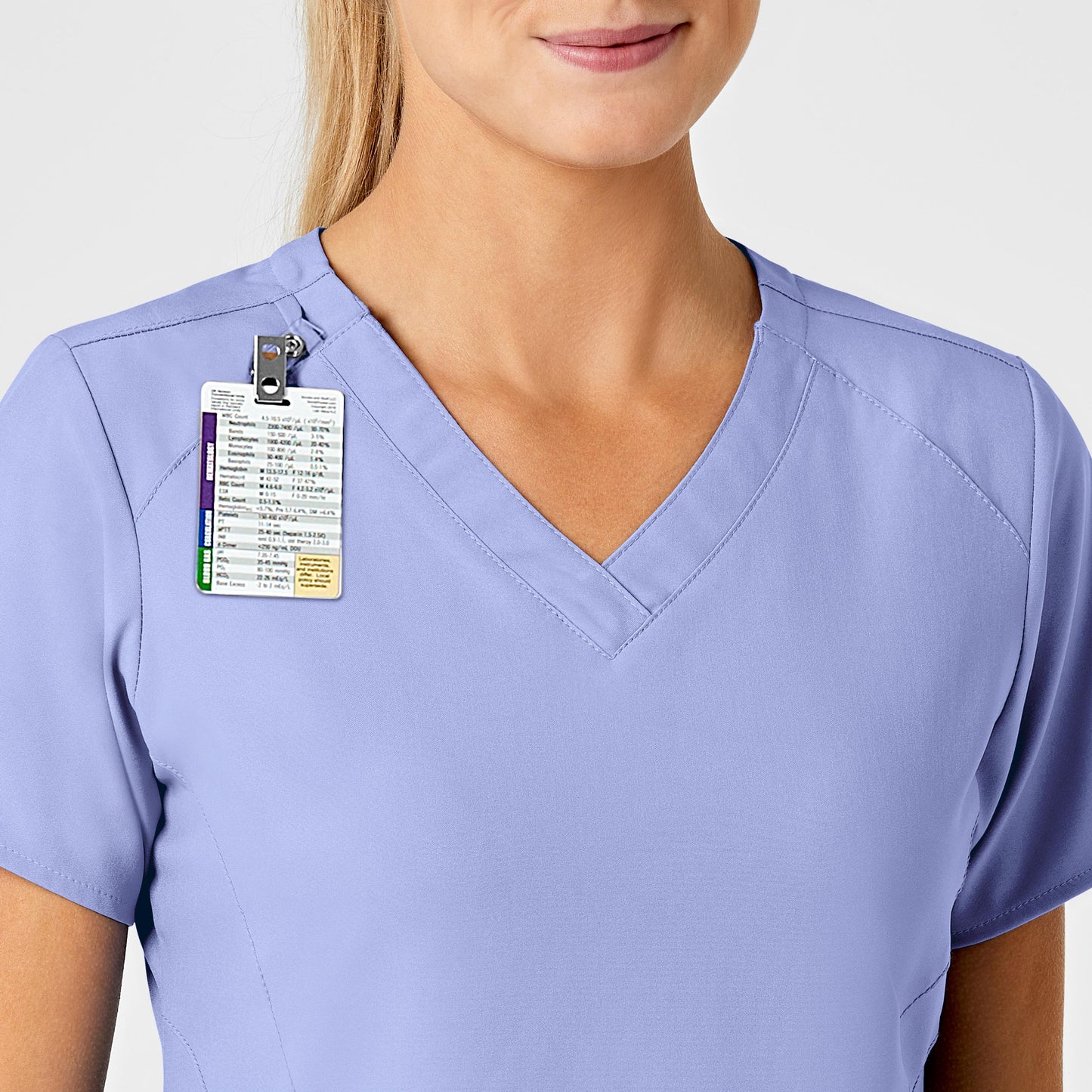 Women's Stylized V-Neck Scrub Top - 6155