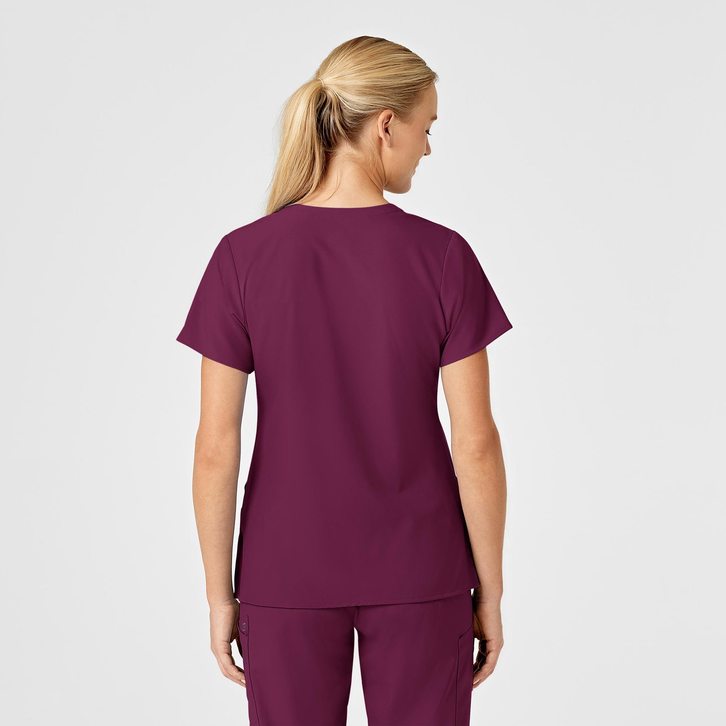 Women's Stylized V-Neck Scrub Top - 6155