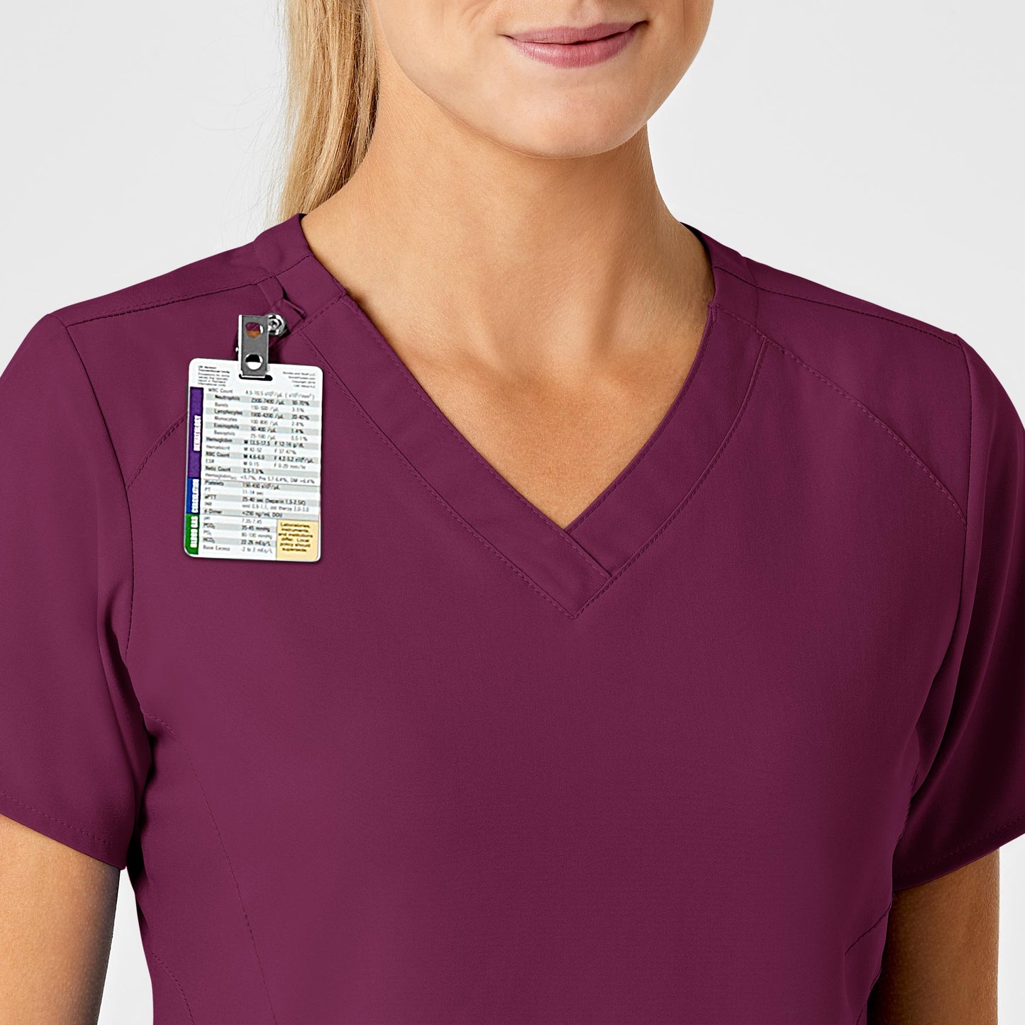 Women's Stylized V-Neck Scrub Top - 6155