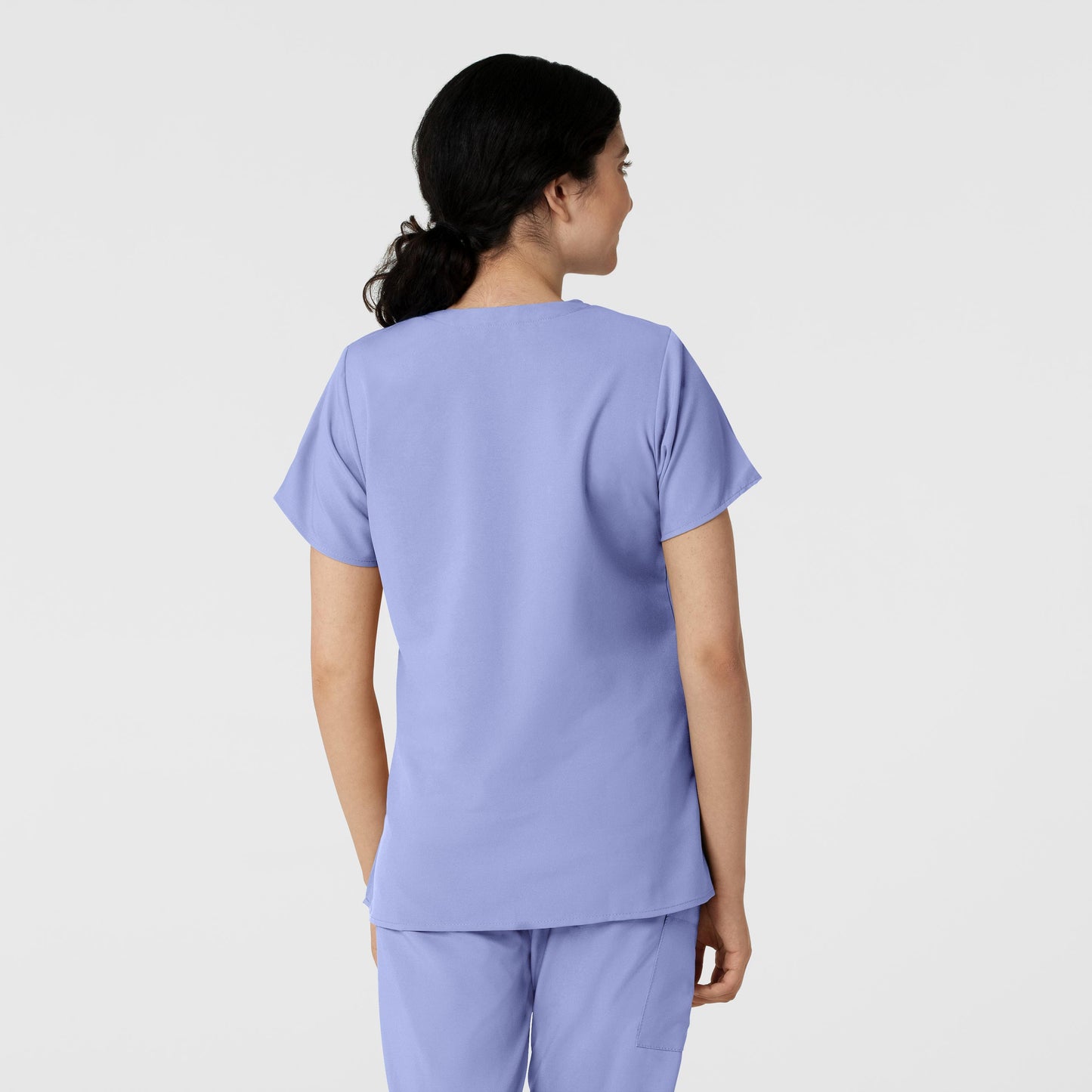 Women's Basic 2-Pocket V-Neck Scrub Top - 6255