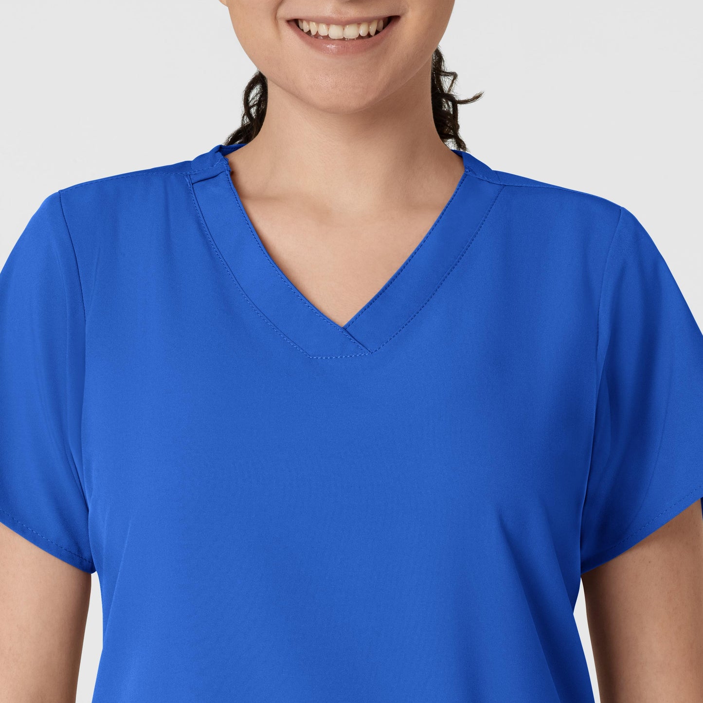 Women's Basic 2-Pocket V-Neck Scrub Top - 6255