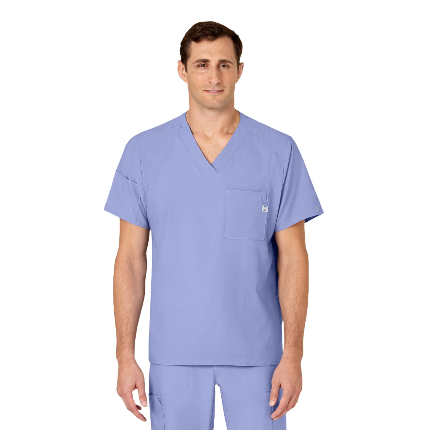 Men's 6-Pocket Utility V-Neck Scrub Top - 6355