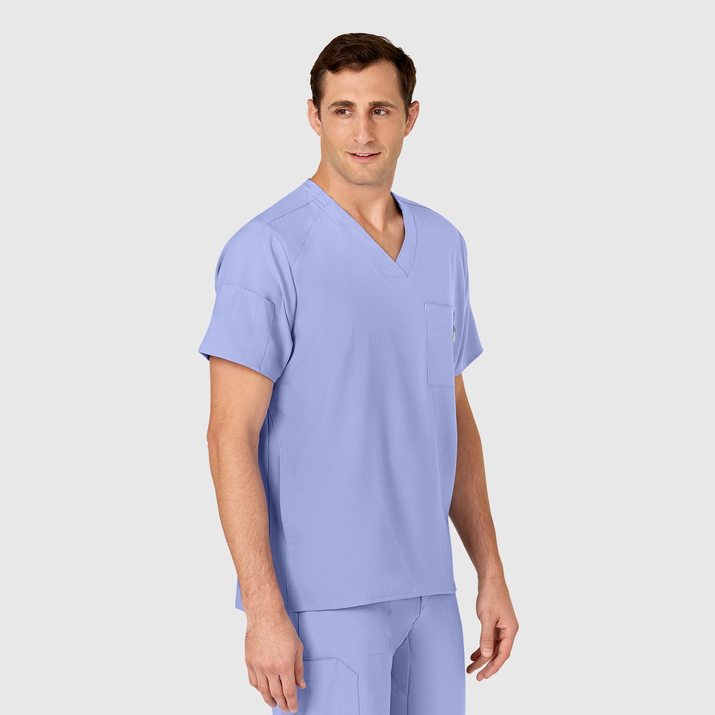 Men's 6-Pocket Utility V-Neck Scrub Top - 6355