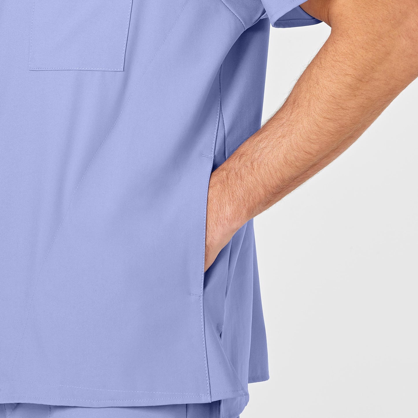 Men's 6-Pocket Utility V-Neck Scrub Top - 6355