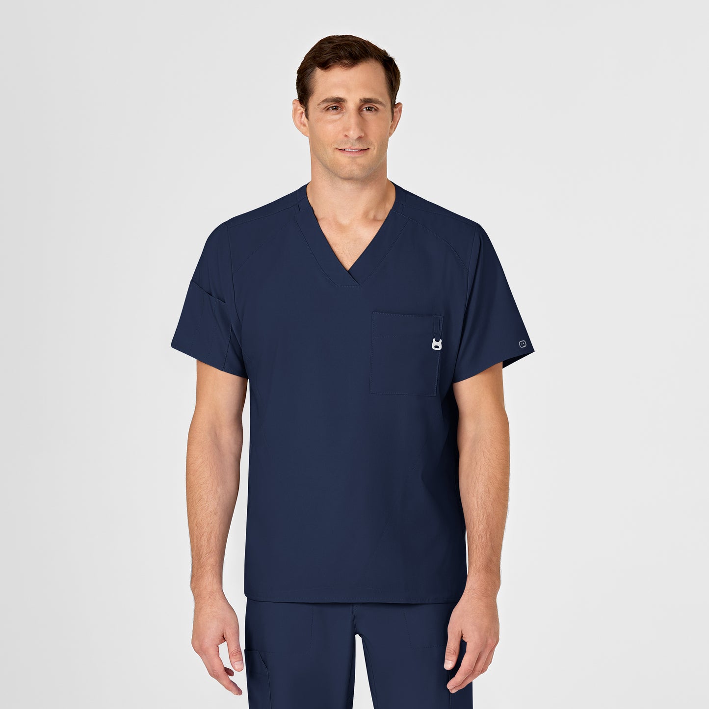 Men's 6-Pocket Utility V-Neck Scrub Top - 6355