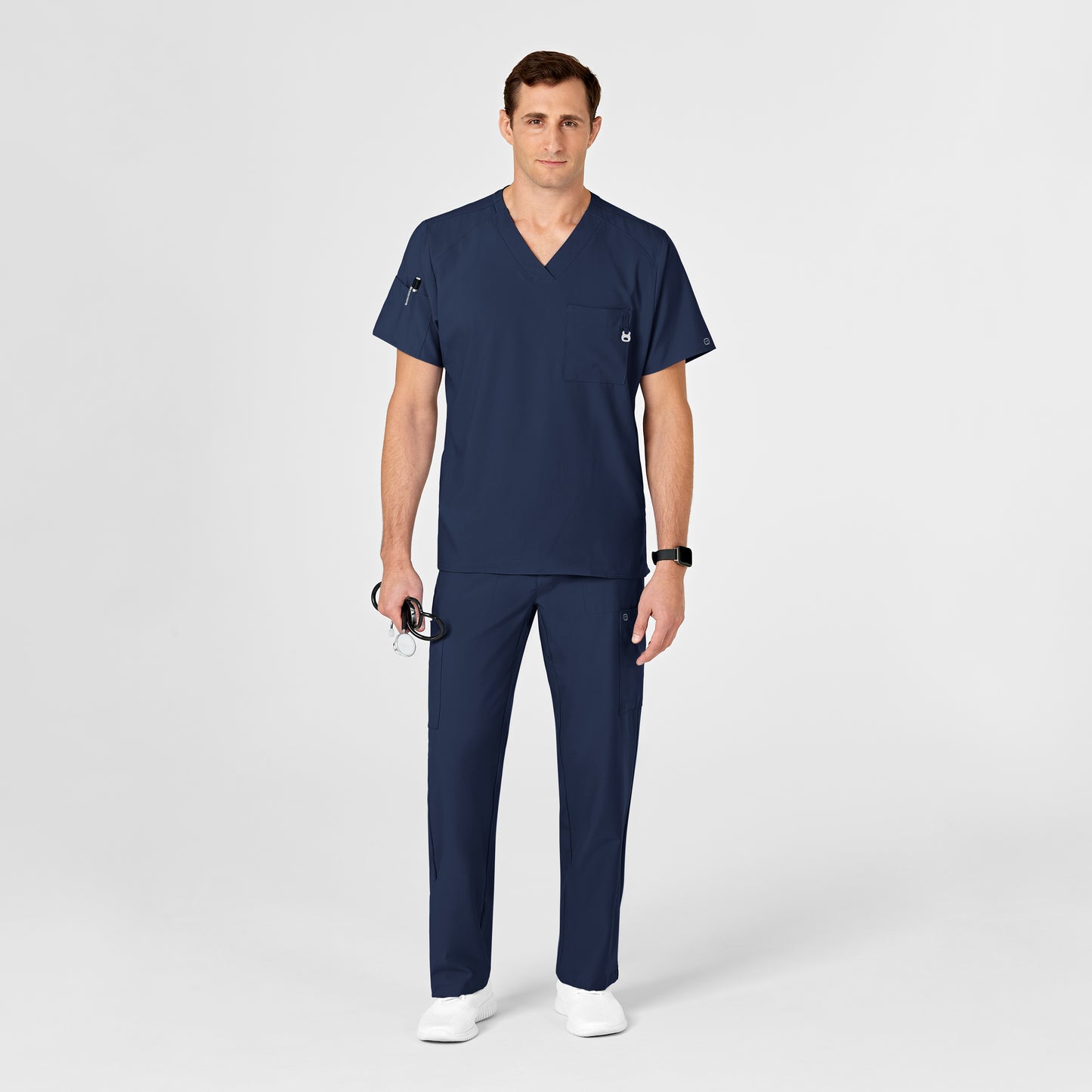 Men's 6-Pocket Utility V-Neck Scrub Top - 6355