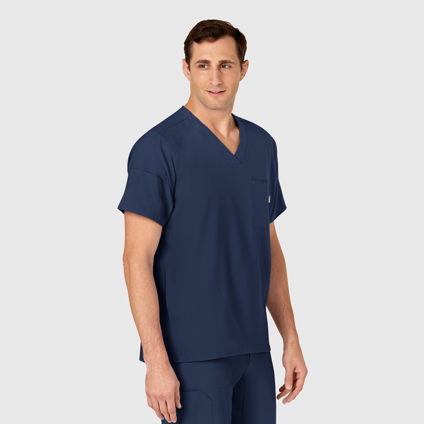 Men's 6-Pocket Utility V-Neck Scrub Top - 6355