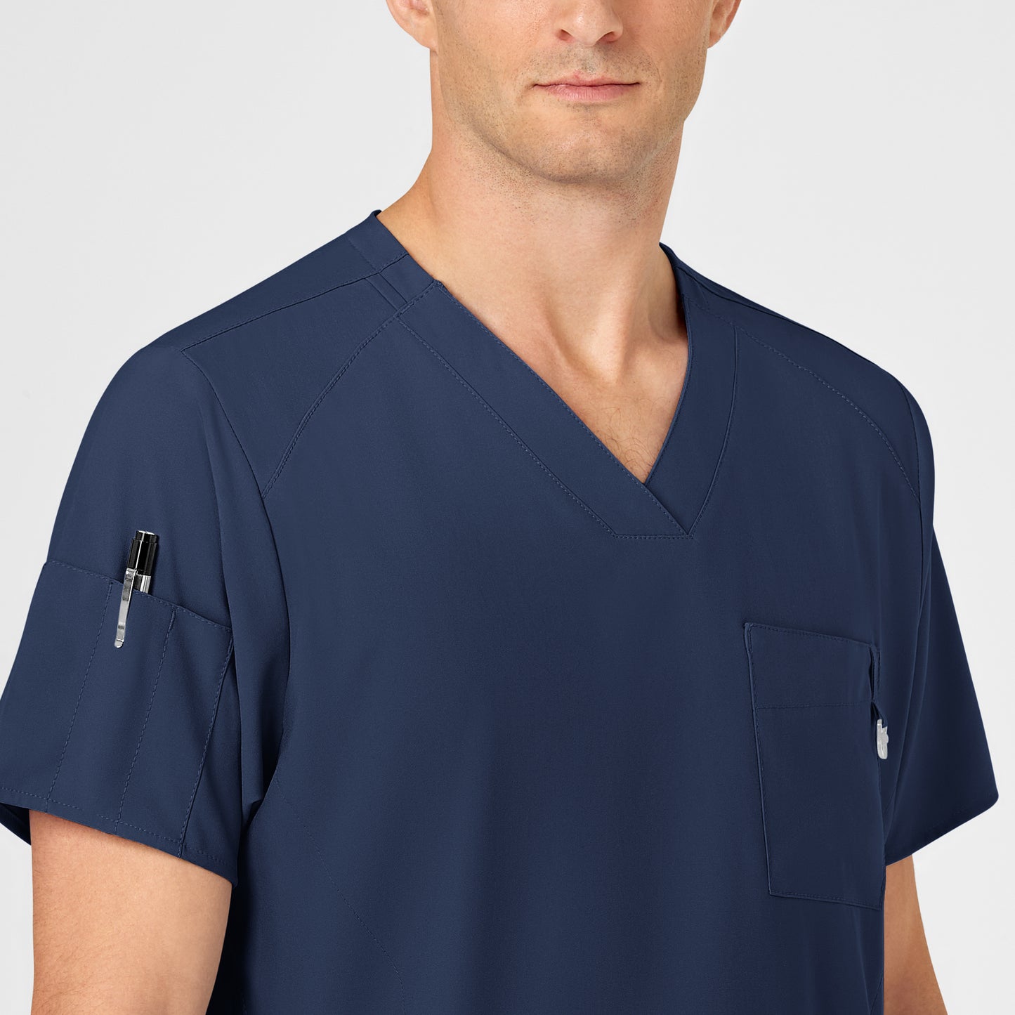 Men's 6-Pocket Utility V-Neck Scrub Top - 6355