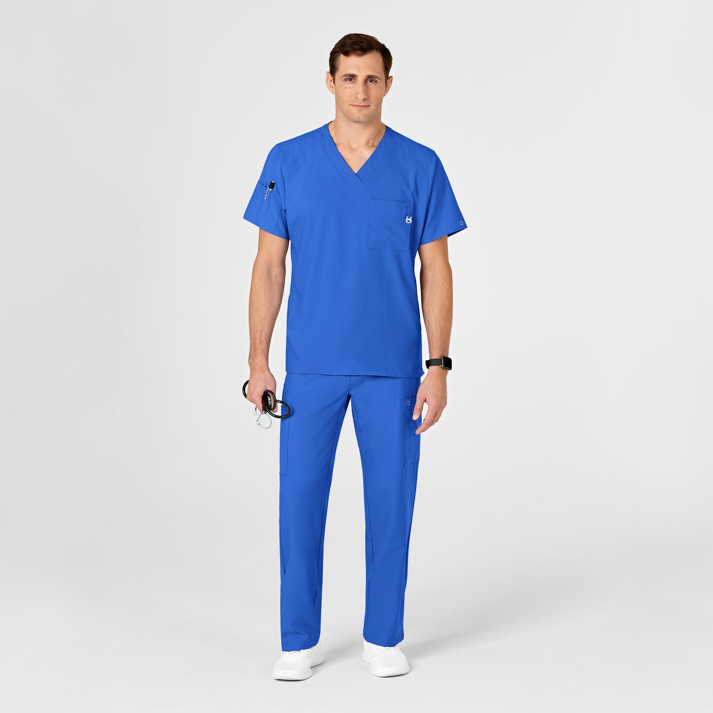 Men's 6-Pocket Utility V-Neck Scrub Top - 6355