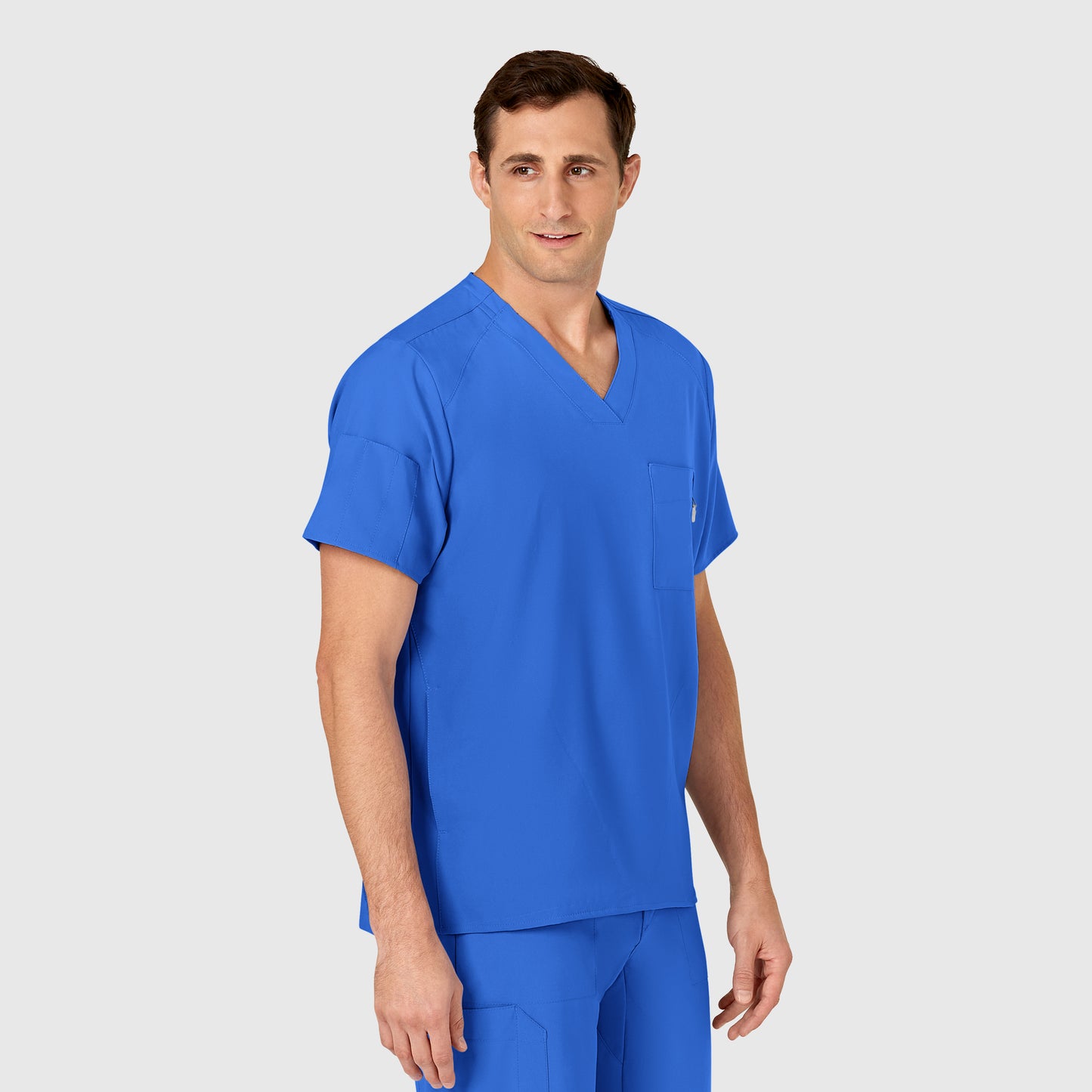 Men's 6-Pocket Utility V-Neck Scrub Top - 6355