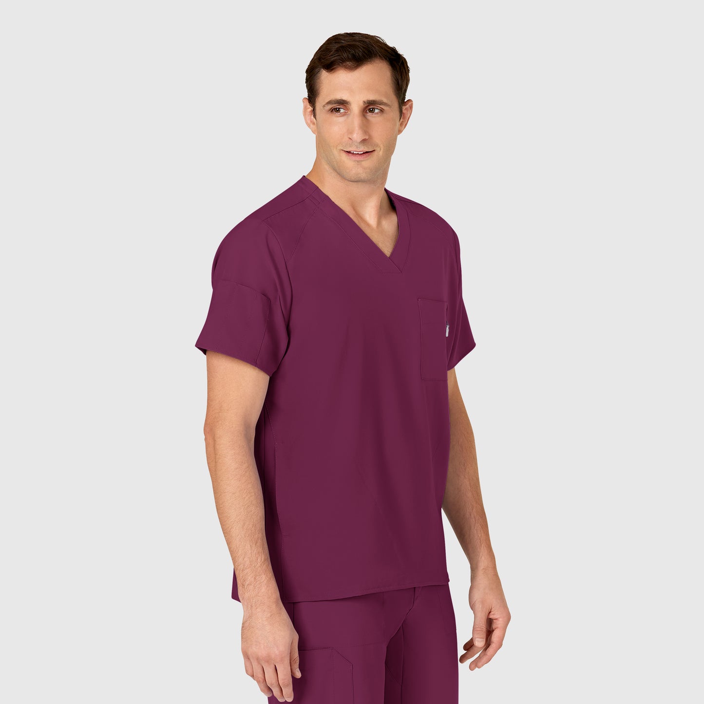 Men's 6-Pocket Utility V-Neck Scrub Top - 6355