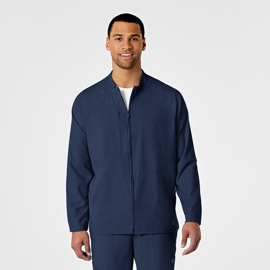 Men's 3-Pocket Zip Front Warm Up Jacket - 8355