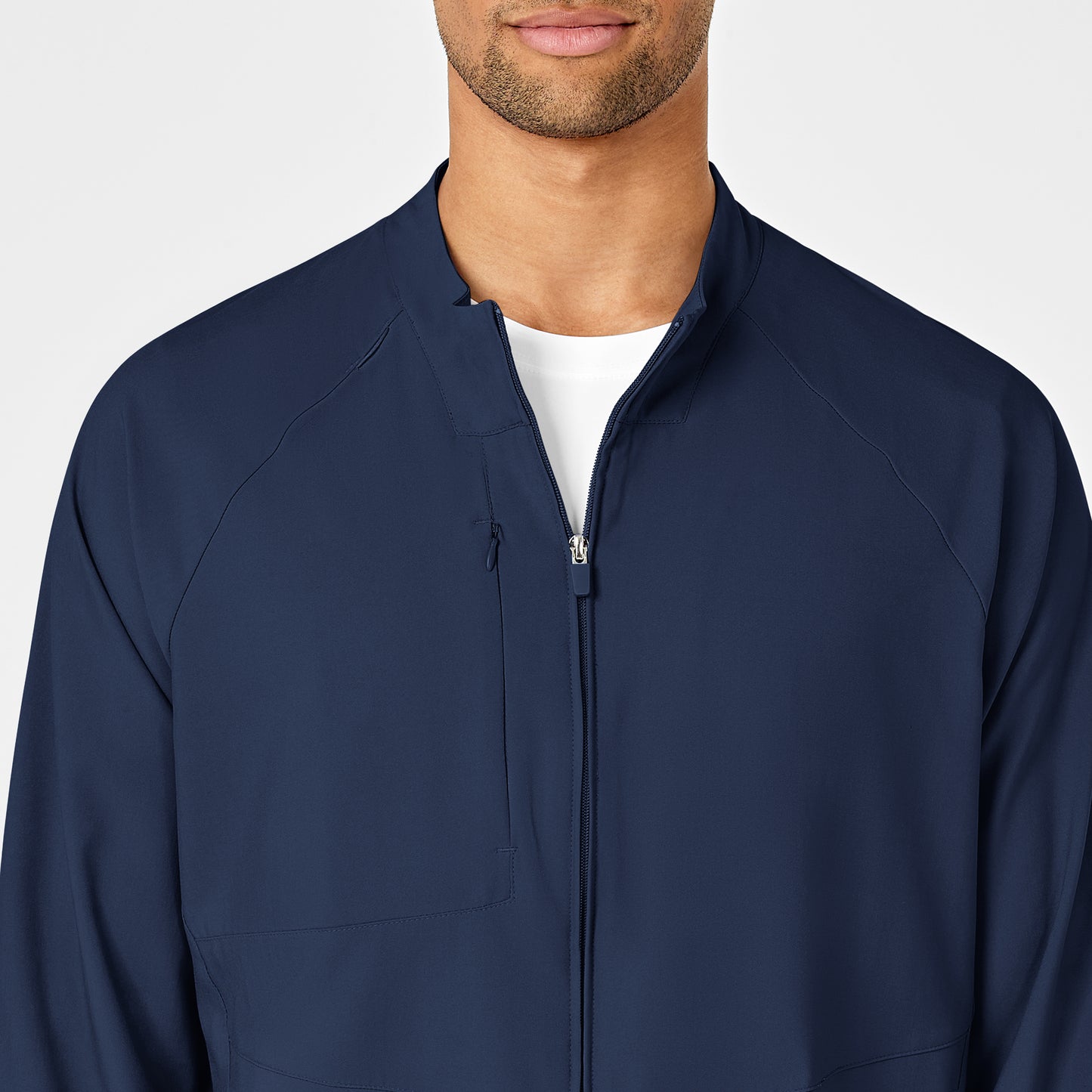 Men's 3-Pocket Zip Front Warm Up Jacket - 8355