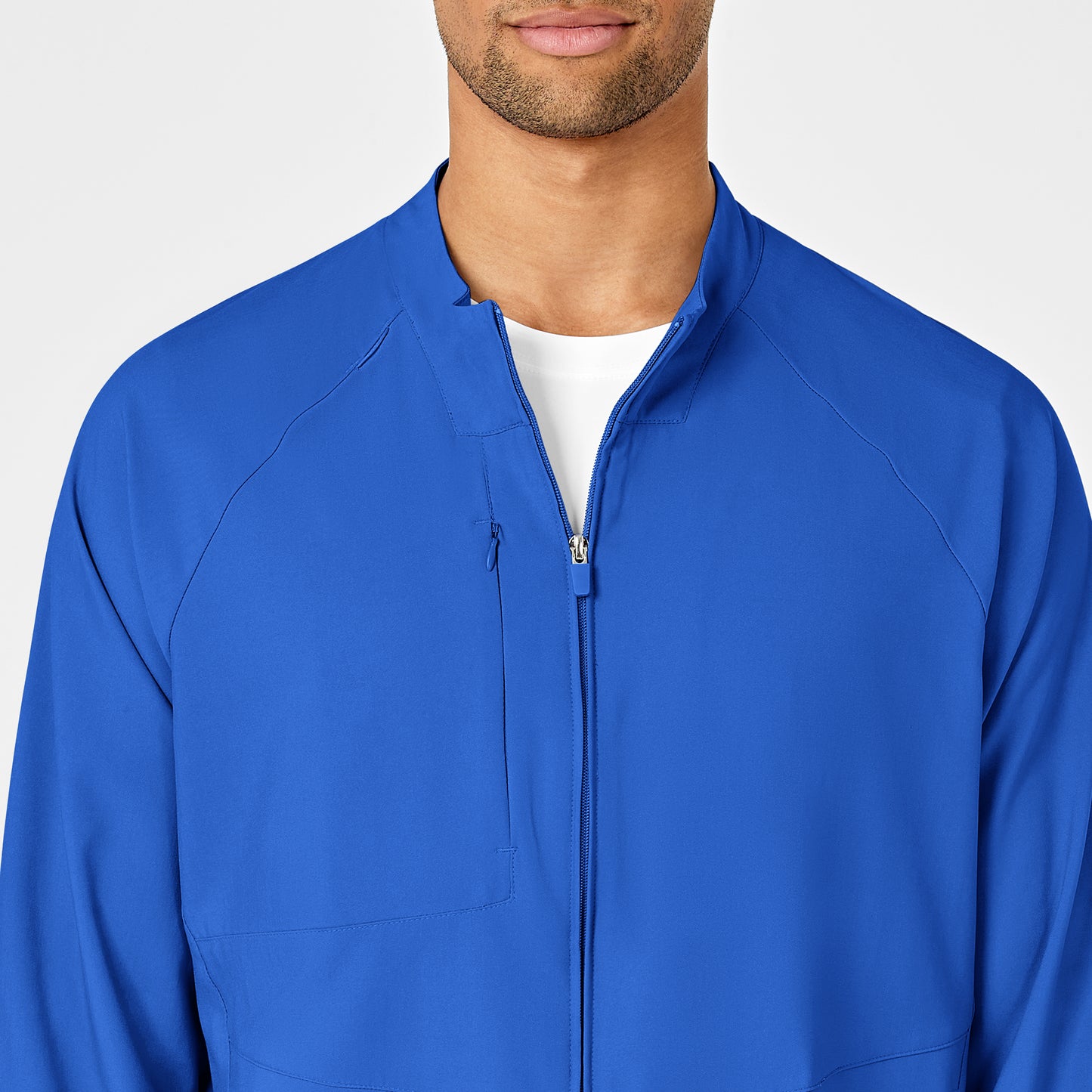 Men's 3-Pocket Zip Front Warm Up Jacket - 8355