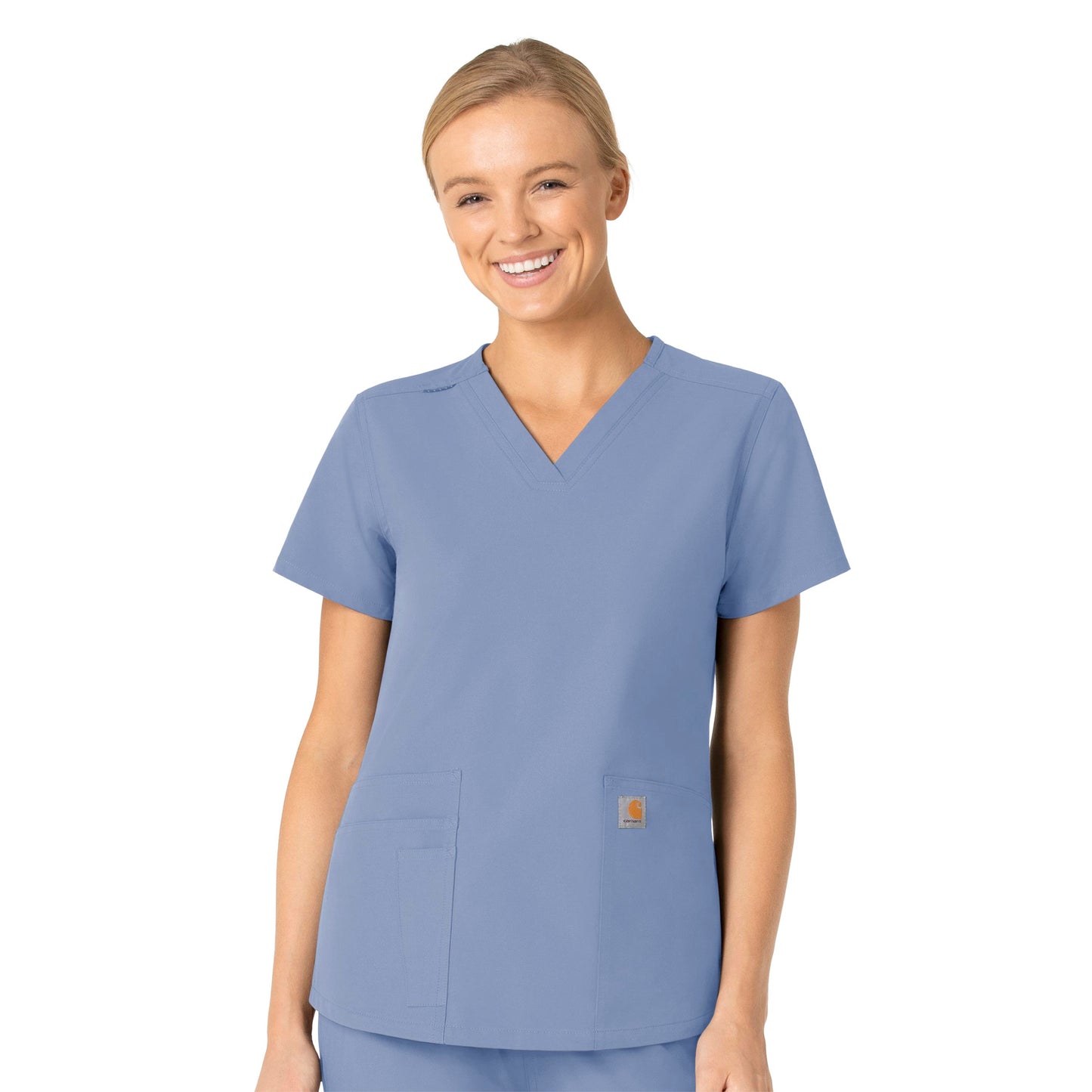 Women's Lightweight 2-Pocket V-Neck Scrub Top - C12113