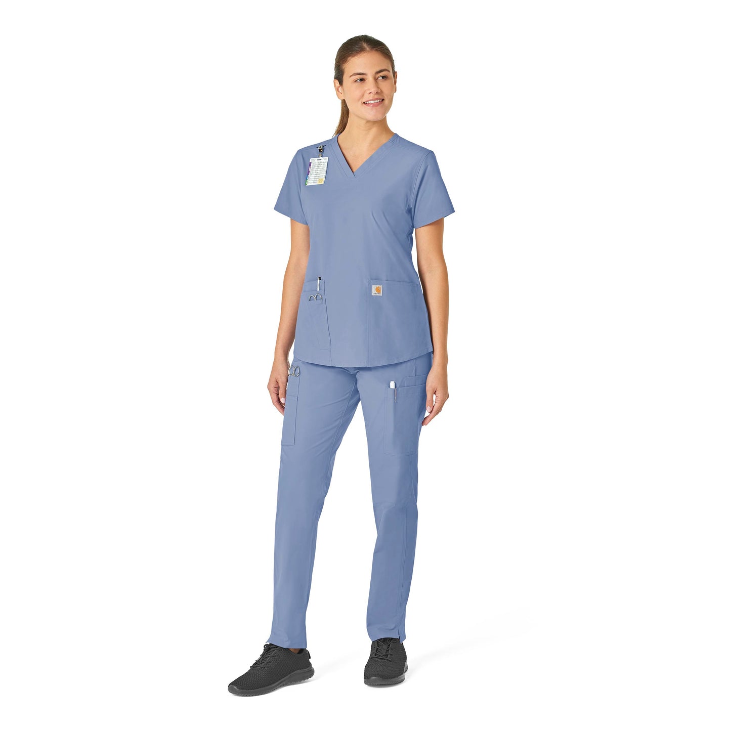 Women's Lightweight 2-Pocket V-Neck Scrub Top - C12113