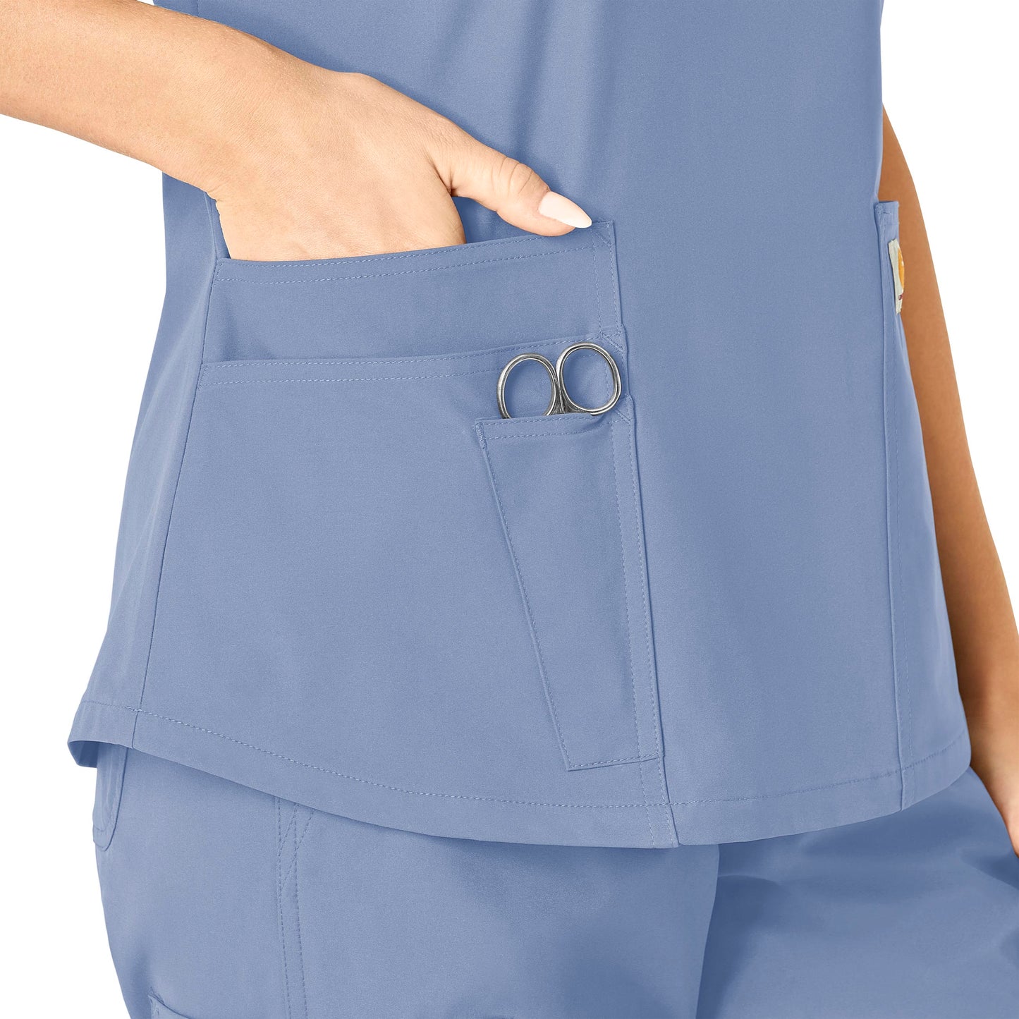 Women's Lightweight 2-Pocket V-Neck Scrub Top - C12113