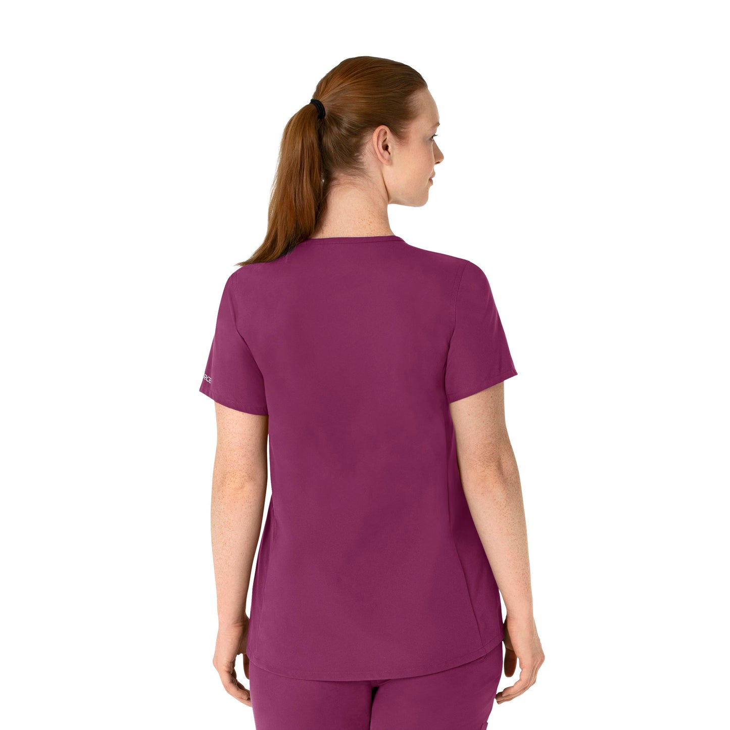 Women's Henley 4-Pocket Maternity Scrub Top - C14113