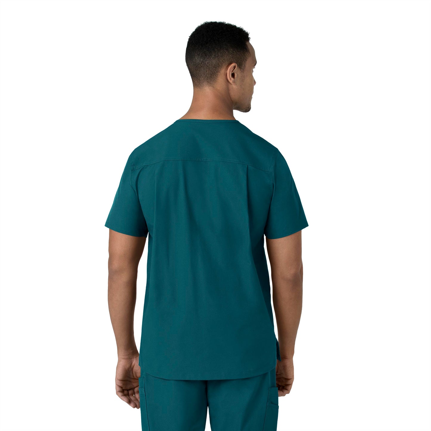 Men's V-Neck 4-Pocket Shirttail Tuck-In Scrub Top - C16113