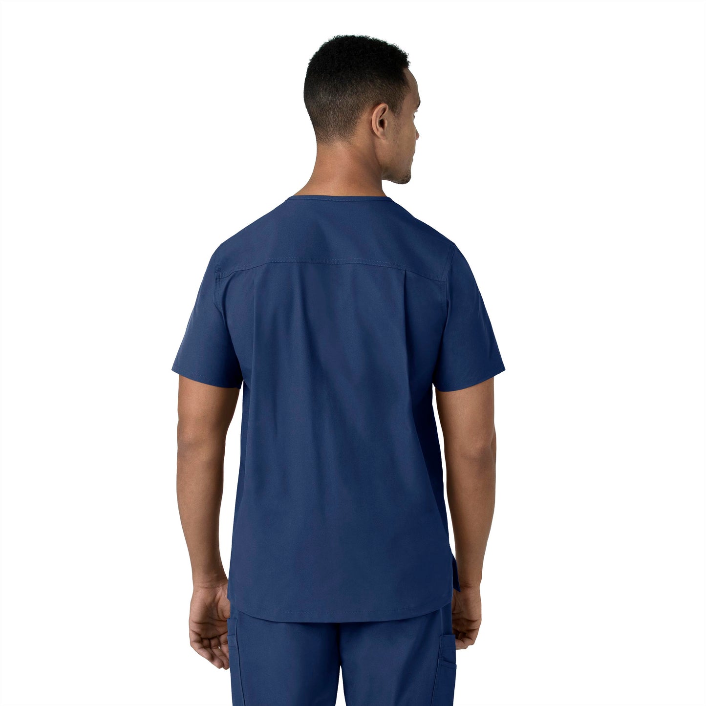 Men's V-Neck 4-Pocket Shirttail Tuck-In Scrub Top - C16113