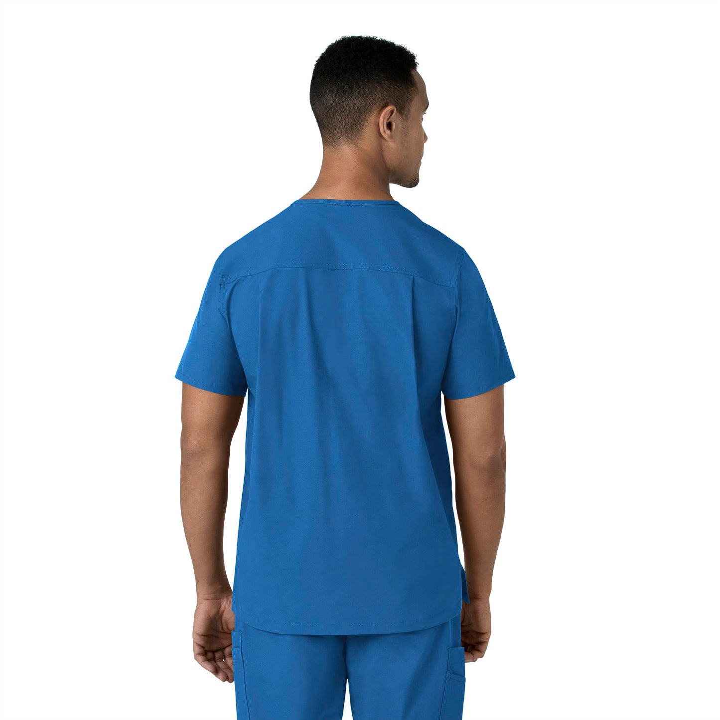 Men's V-Neck 4-Pocket Shirttail Tuck-In Scrub Top - C16113