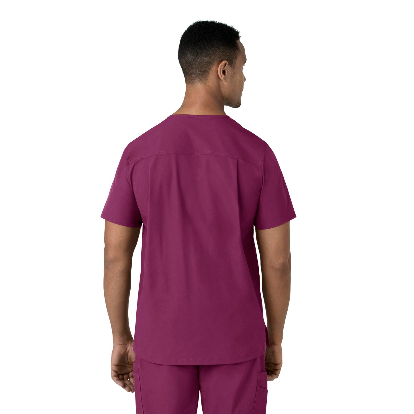 Men's V-Neck 4-Pocket Shirttail Tuck-In Scrub Top - C16113