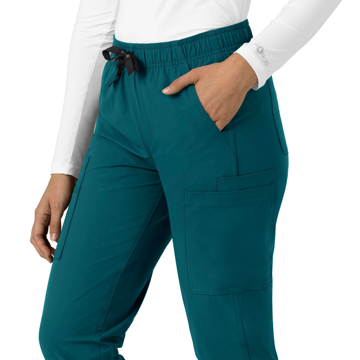 Women's 9-Pocket Mid-Rise Straight Leg Scrub Pant - C51213