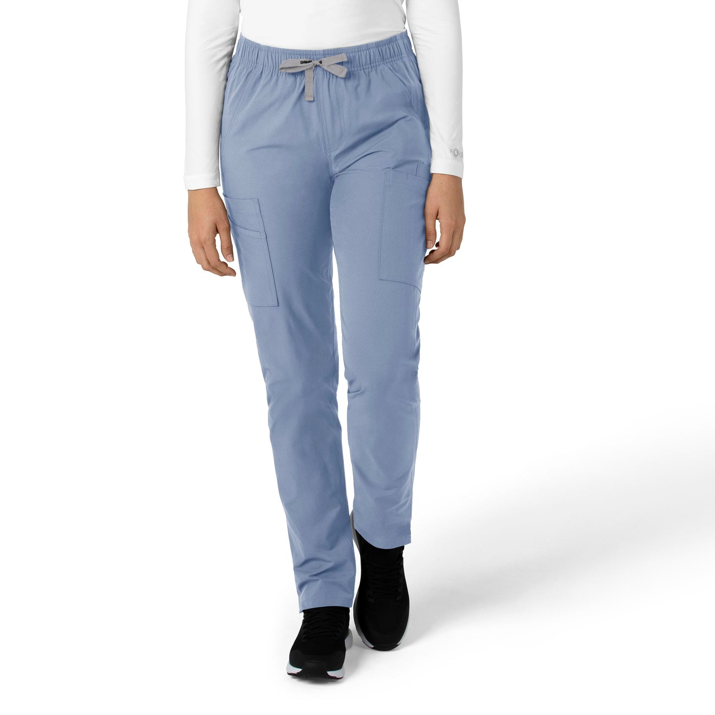 Women's 9-Pocket Mid-Rise Straight Leg Scrub Pant - C51213