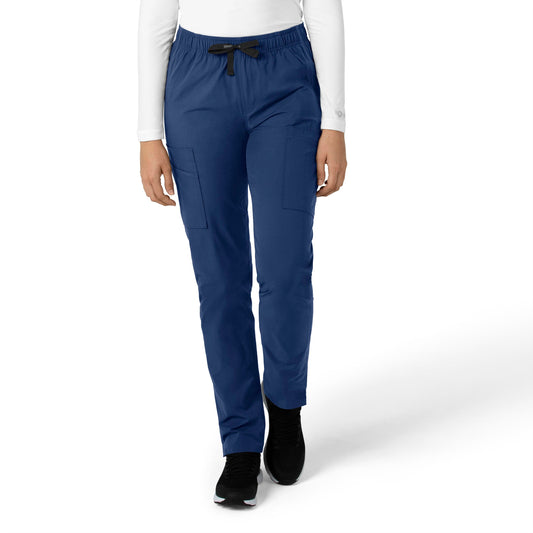 Women's 9-Pocket Mid-Rise Straight Leg Scrub Pant - C51213