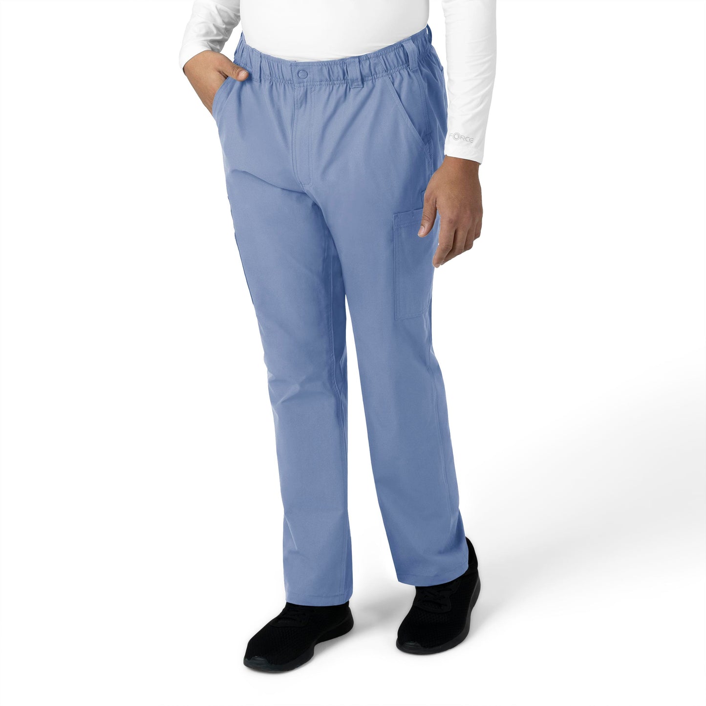 Men's 9-Pocket Straight Leg Cargo Scrub Pant - C56113