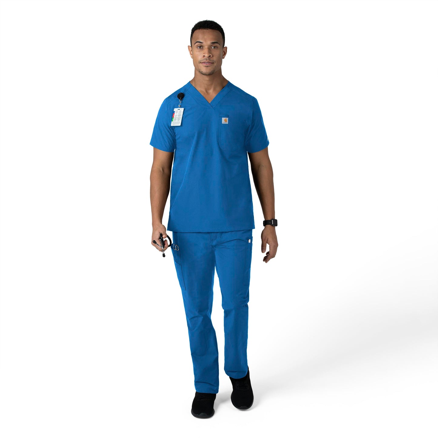 Men's 9-Pocket Straight Leg Cargo Scrub Pant - C56113