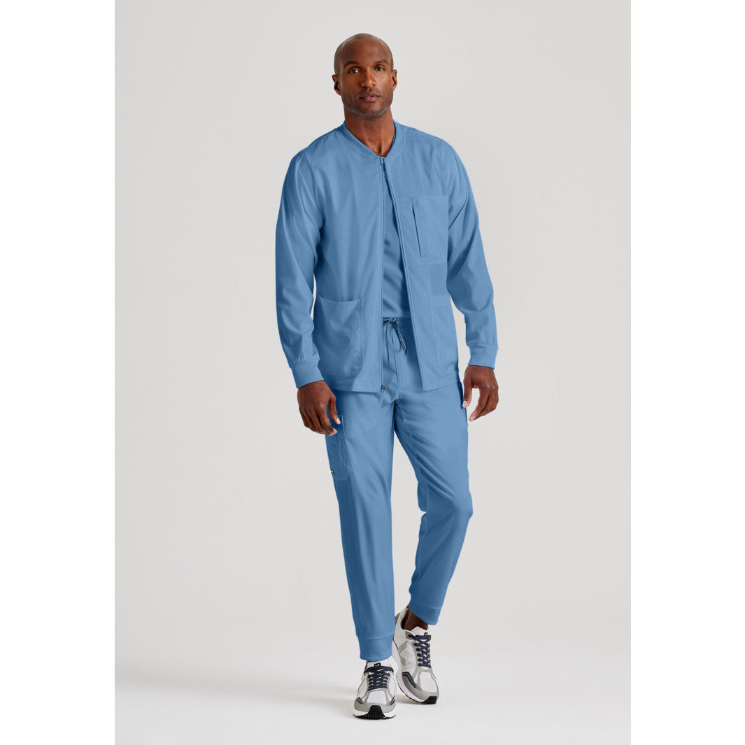 Men's React 5-Pocket Antimicrobial Warm-Up Scrub Jacket - GRSW871