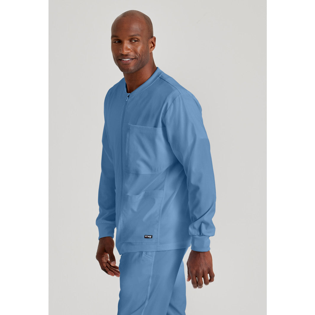 Men's React 5-Pocket Antimicrobial Warm-Up Scrub Jacket - GRSW871