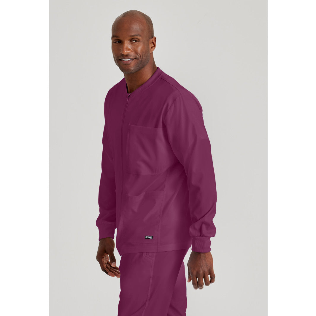 Men's React 5-Pocket Antimicrobial Warm-Up Scrub Jacket - GRSW871