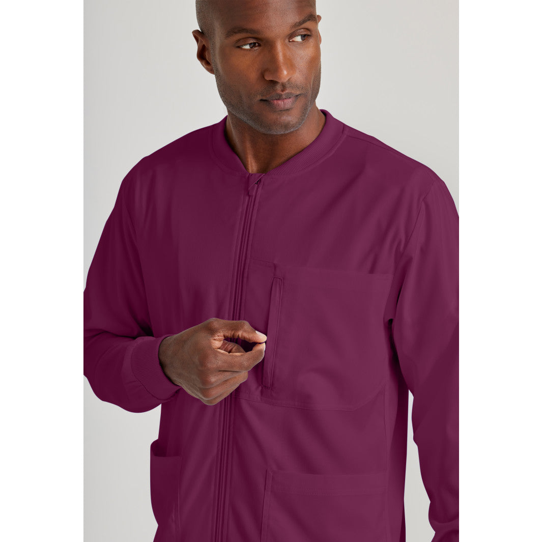 Men's React 5-Pocket Antimicrobial Warm-Up Scrub Jacket - GRSW871