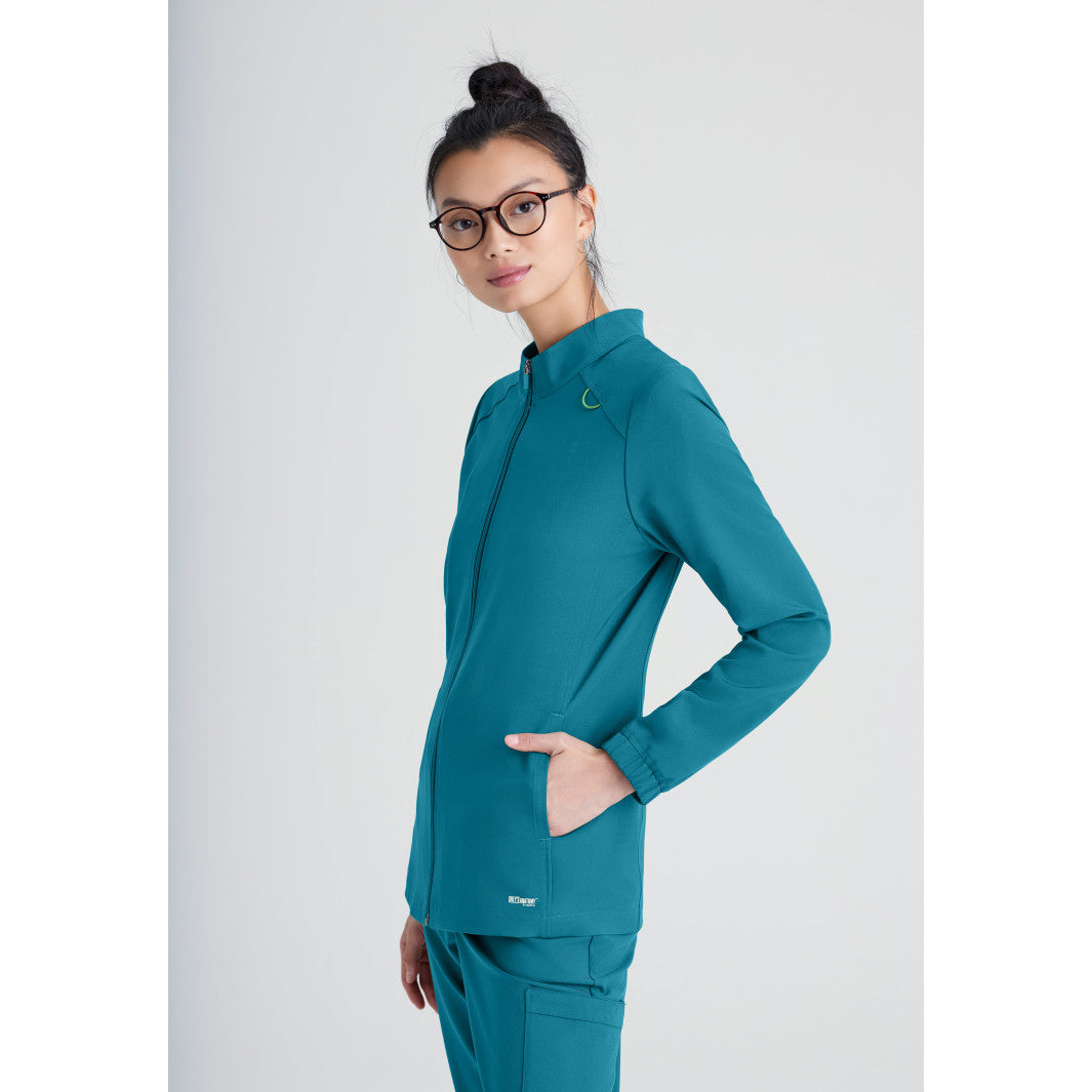 Women's Virtue 3-Pocket Stand-Up Collar CiCLO® Scrub Jacket - GSSW886